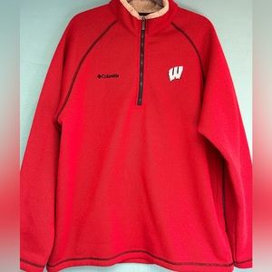 Columbia Wisconsin quarter zip in size XL.